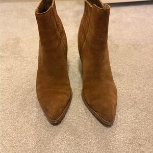 Brown Suede Ankle Boots